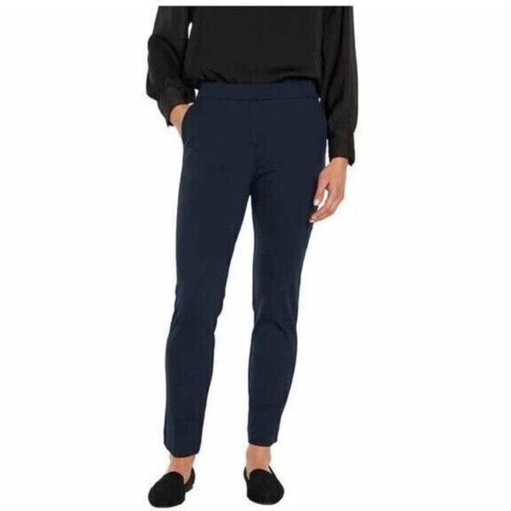 NWT Banana Republic Women's Ponte Stretch Pants Blue Size 6 $80 8D132